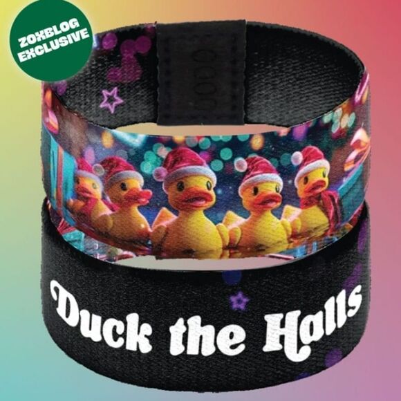 ZOX "DUCK THE HALLS" #781 RUBBER DUCKY CHRISTMAS BLOG COLLECTIBLE Wristband - Picture 4 of 11